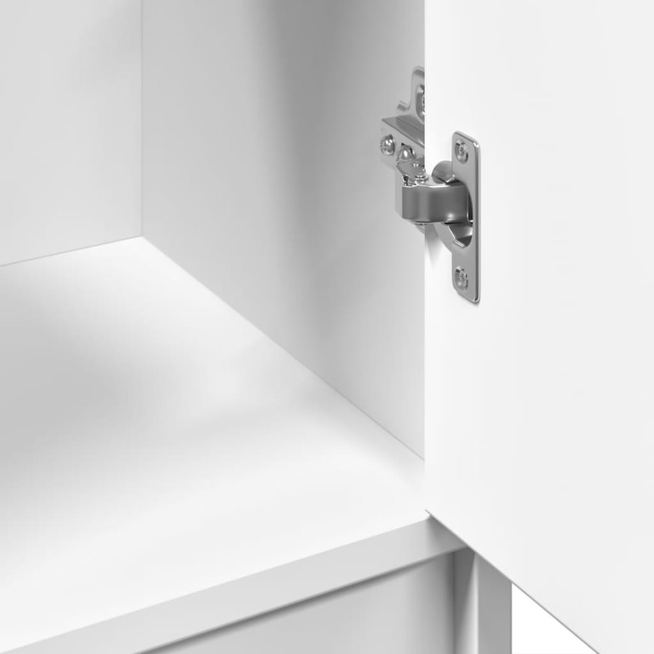 Armario para lavabo madera de ingeniería blanco 63x29x55