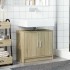 Armario de lavabo madera de ingeniería roble Sonoma 63x29x55