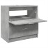 Armario de lavabo madera ingeniería gris hormigón 59x37x59