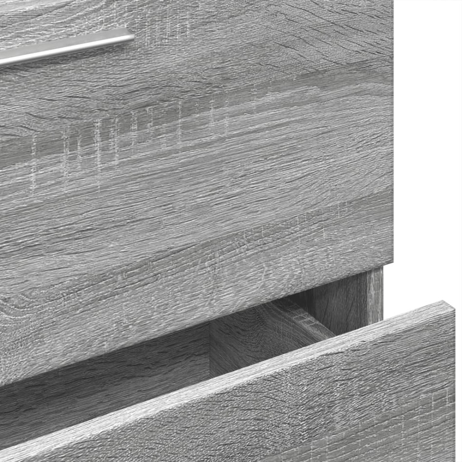 Armario de lavabo madera de ingeniería gris Sonoma 59x37x59