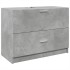 Armario de lavabo madera ingeniería gris hormigón 78x37x59