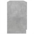 Armario de lavabo madera ingeniería gris hormigón 78x37x59