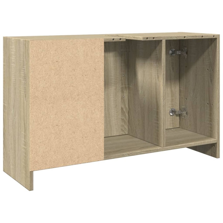 Armario de lavabo madera de ingeniería roble Sonoma 90x29x55