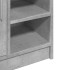 Armario de lavabo madera ingeniería gris hormigón 63x29x55
