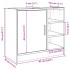 Armario de lavabo madera ingeniería gris hormigón 63x29x55