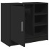 Armario para lavabo madera de ingeniería negro 63x29x55