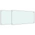 Salpicaderos de cocina 2 uds vidrio templado blanco 80x40