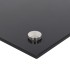 Salpicaderos de cocina 2 uds vidrio templado negro 80x50