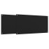 Salpicaderos de cocina 2 uds vidrio templado negro 80x60