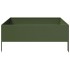 Arriate de acero verde oliva 100x100x25