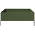 Arriate de acero verde oliva 100x100x25