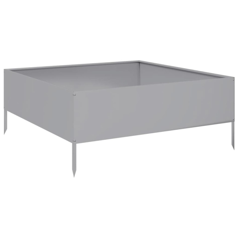 Jardinera de acero galvanizado 100x100x25