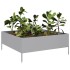Jardinera de acero galvanizado 100x100x25