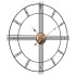 Reloj de pared de hierro negro Ø60