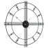 Reloj de pared de hierro negro Ø60
