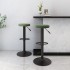 Taburetes de cocina 2 unidades terciopelo verde