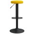 Taburetes de cocina 2 unidades terciopelo amarillo