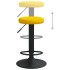 Taburetes de cocina 2 unidades terciopelo amarillo