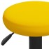 Taburetes de cocina 2 unidades terciopelo amarillo
