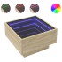 Mesa de centro y LED madera ingeniería roble Sonoma 50x50x30