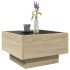 Mesa de centro y LED madera ingeniería roble Sonoma 50x50x30