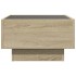 Mesa de centro y LED madera ingeniería roble Sonoma 50x50x30