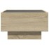 Mesa de centro y LED madera ingeniería roble Sonoma 50x50x30