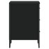 Mesita de noche madera de ingeniería negro 40x41x60