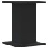 Soportes de plantas 2 uds madera ingeniería negro 30x30x40