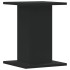 Soportes de plantas 2 uds madera ingeniería negro 30x30x40