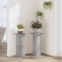 Soportes de plantas 2 uds madera gris hormigón 30x30x60