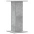 Soportes de plantas 2 uds madera gris hormigón 30x30x60
