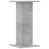 Soportes de plantas 2 uds madera gris hormigón 30x30x60