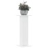 Soportes de plantas 2 uds madera ingeniería blanco 30x30x80