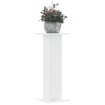 Soportes de plantas 2 uds madera ingeniería blanco 30x30x80 cm