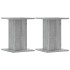 Soportes para plantas 2 uds madera gris Sonoma 30x30x40