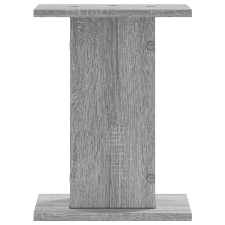 Soportes para plantas 2 uds madera gris Sonoma 30x30x40