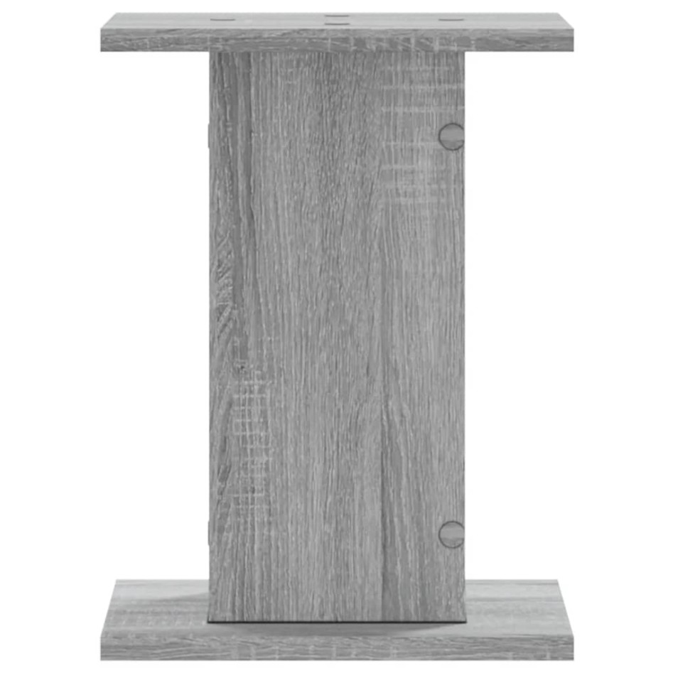 Soportes para plantas 2 uds madera gris Sonoma 30x30x40