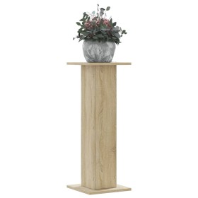 Soportes para plantas 2 uds madera roble Sonoma 30x30x80