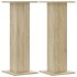 Soportes para plantas 2 uds madera roble Sonoma 30x30x80