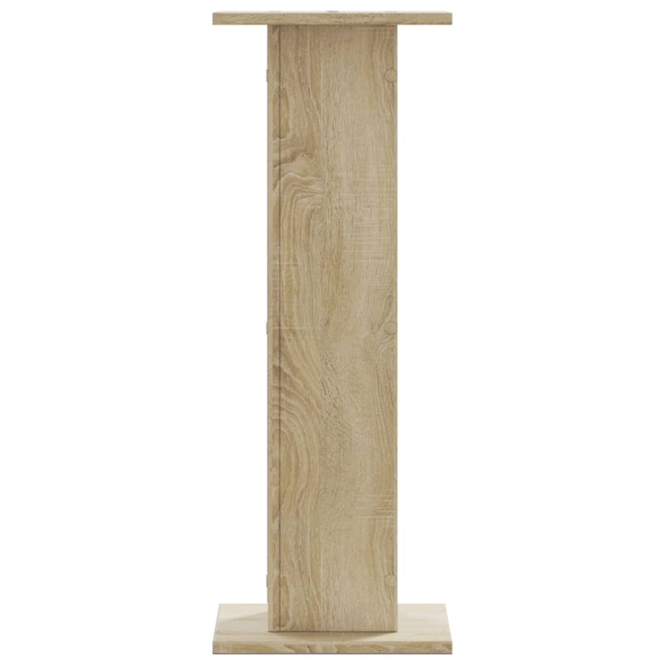 Soportes para plantas 2 uds madera roble Sonoma 30x30x80