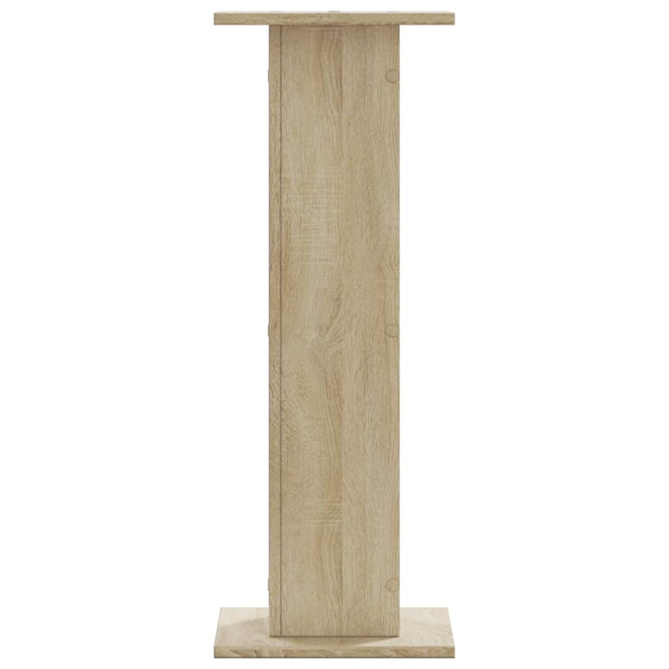 Soportes para plantas 2 uds madera roble Sonoma 30x30x80