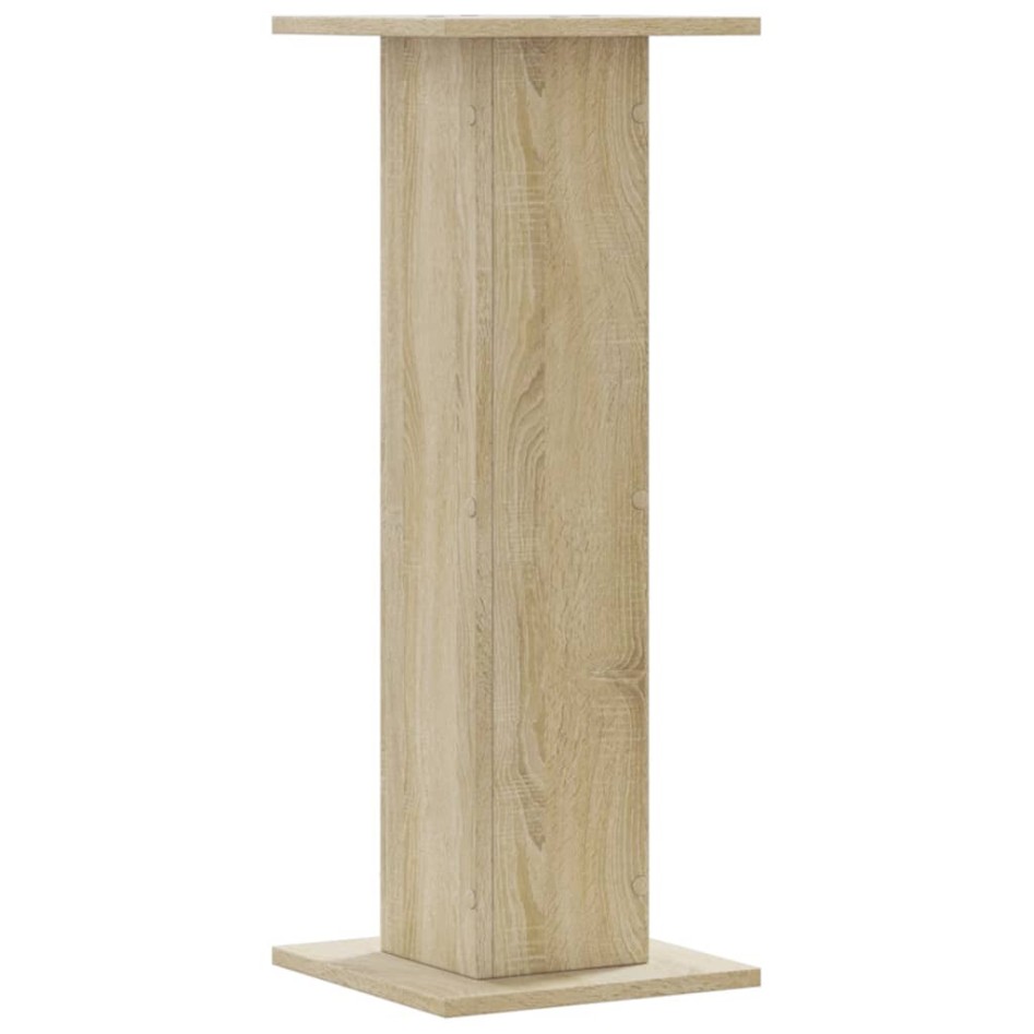 Soportes para plantas 2 uds madera roble Sonoma 30x30x80