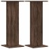 Soportes para plantas 2 uds madera marrón roble 30x30x80