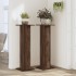 Soportes para plantas 2 uds madera marrón roble 30x30x95