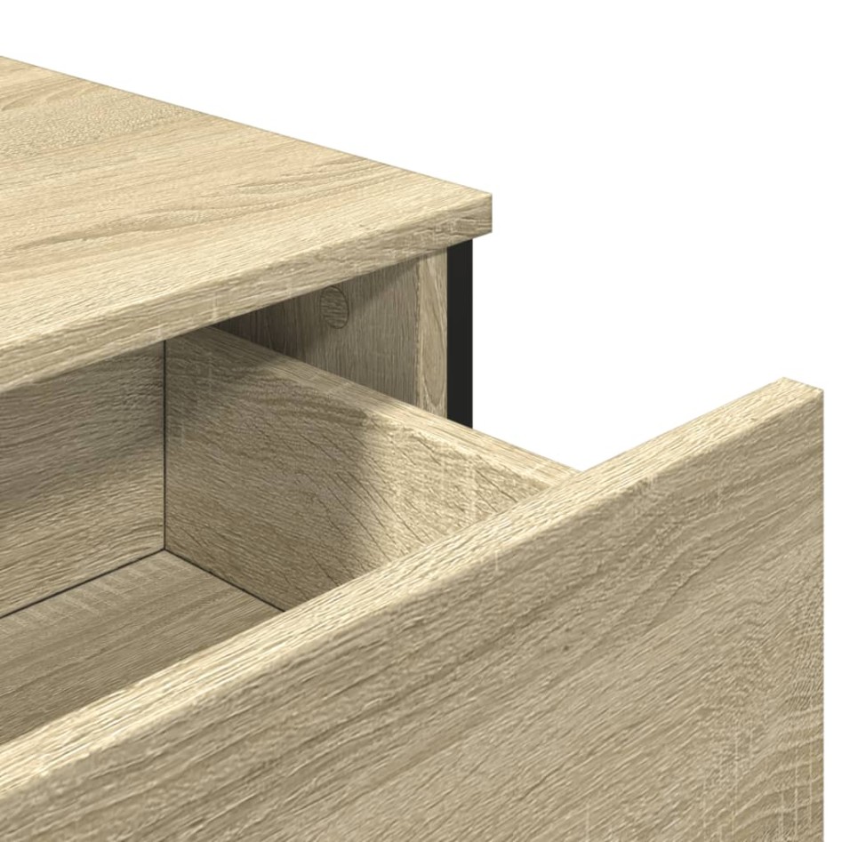 Aparador de madera de ingeniería roble Sonoma 79,5x35,5x74,5