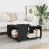 Mesa de centro madera de ingeniería negro 80x80x40