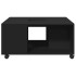 Mesa de centro madera de ingeniería negro 80x80x40