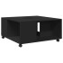 Mesa de centro madera de ingeniería negro 80x80x40