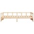 Sofá cama madera maciza de pino natural 80x200
